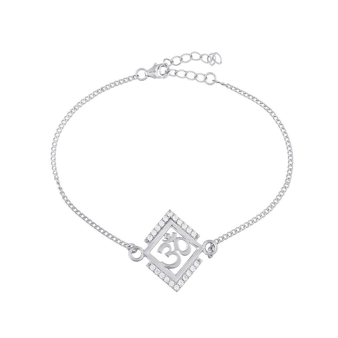 trueBrowns 925 Sterling Silver Precious OM Bracelet Rakhi - Distacart