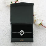 Thumbnail for trueBrowns 925 Sterling Silver Precious OM Bracelet Rakhi - Distacart