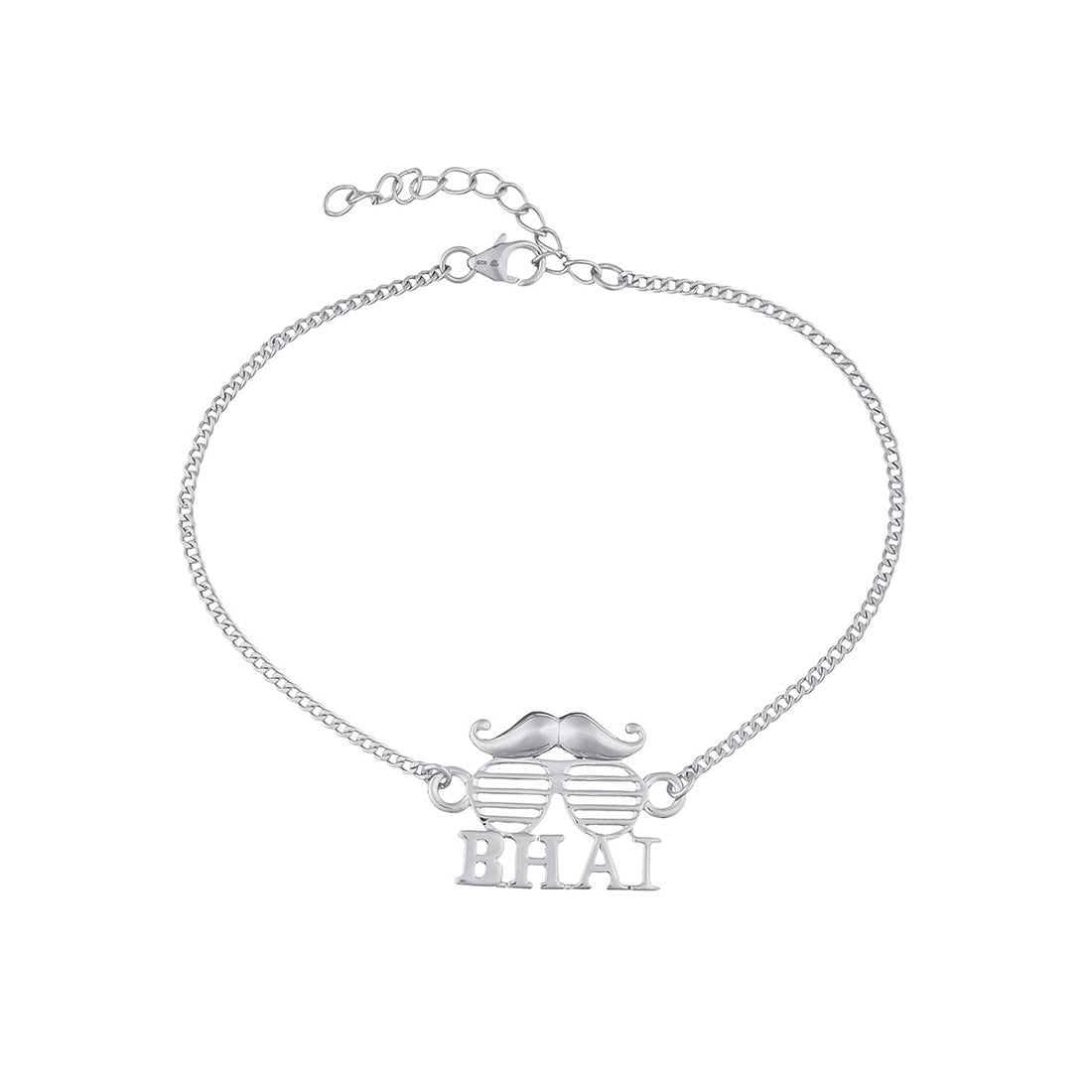 trueBrowns 925 Sterling Silver Precious BHAI Bracelet Rakhi - Distacart