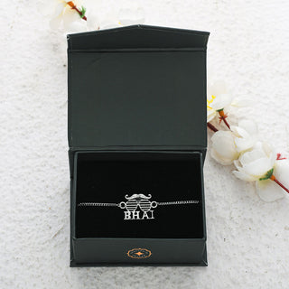 trueBrowns 925 Sterling Silver Precious BHAI Bracelet Rakhi - Distacart