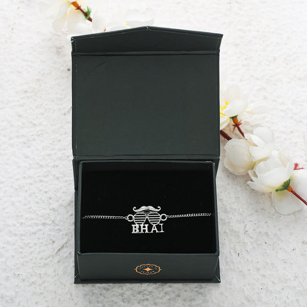 trueBrowns 925 Sterling Silver Precious BHAI Bracelet Rakhi - Distacart