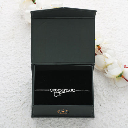 trueBrowns 925 Sterling Silver Precious ROCKSTAR Bracelet Rakhi - Distacart