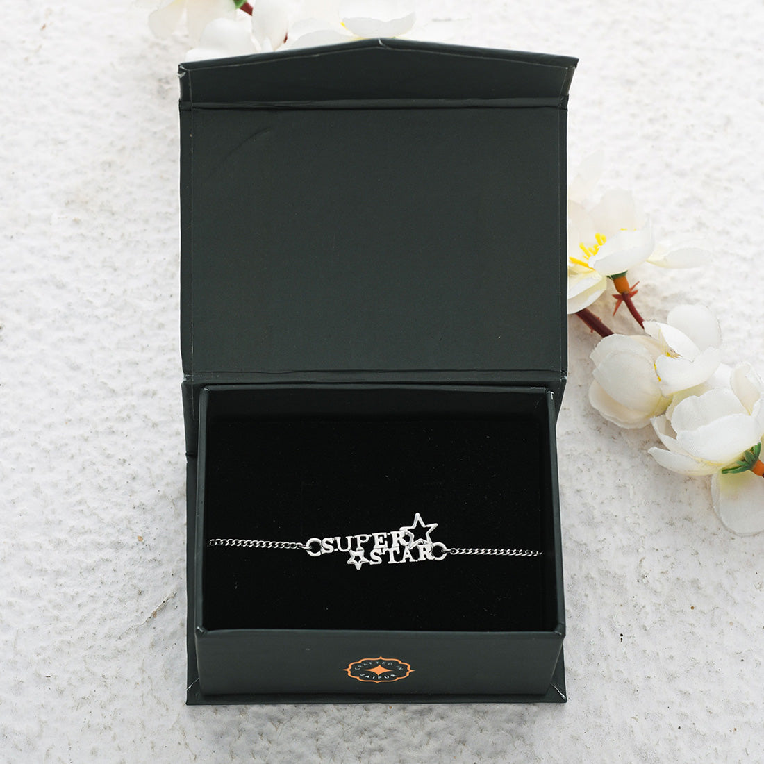 trueBrowns 925 Sterling Silver Precious SUPERSTAR Bracelet Rakhi - Distacart