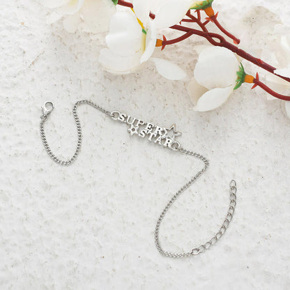 trueBrowns 925 Sterling Silver Precious SUPERSTAR Bracelet Rakhi - Distacart