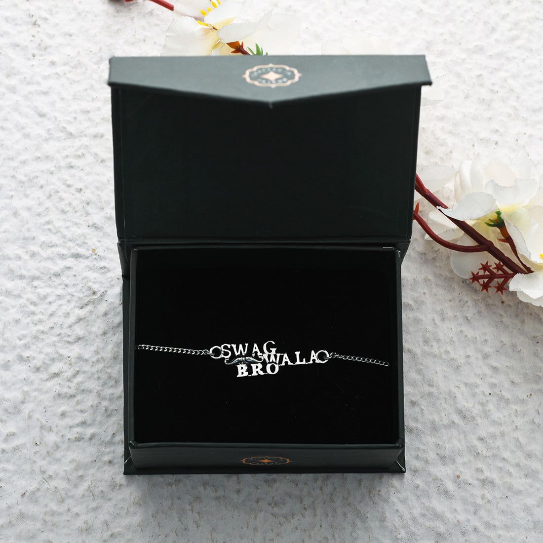 trueBrowns 925 Sterling Silver Precious Swag Wala Bro Bracelet Rakhi - Distacart