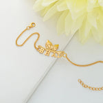 Thumbnail for trueBrowns 925 Sterling Silver Gold-Polished Gold Micron Plated Bhai Bracelet Rakhi - Distacart