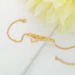 Thumbnail for trueBrowns 925 Sterling Silver Rockstar Gold-Polished Gold Micron Plated Bracelet Rakhi - Distacart