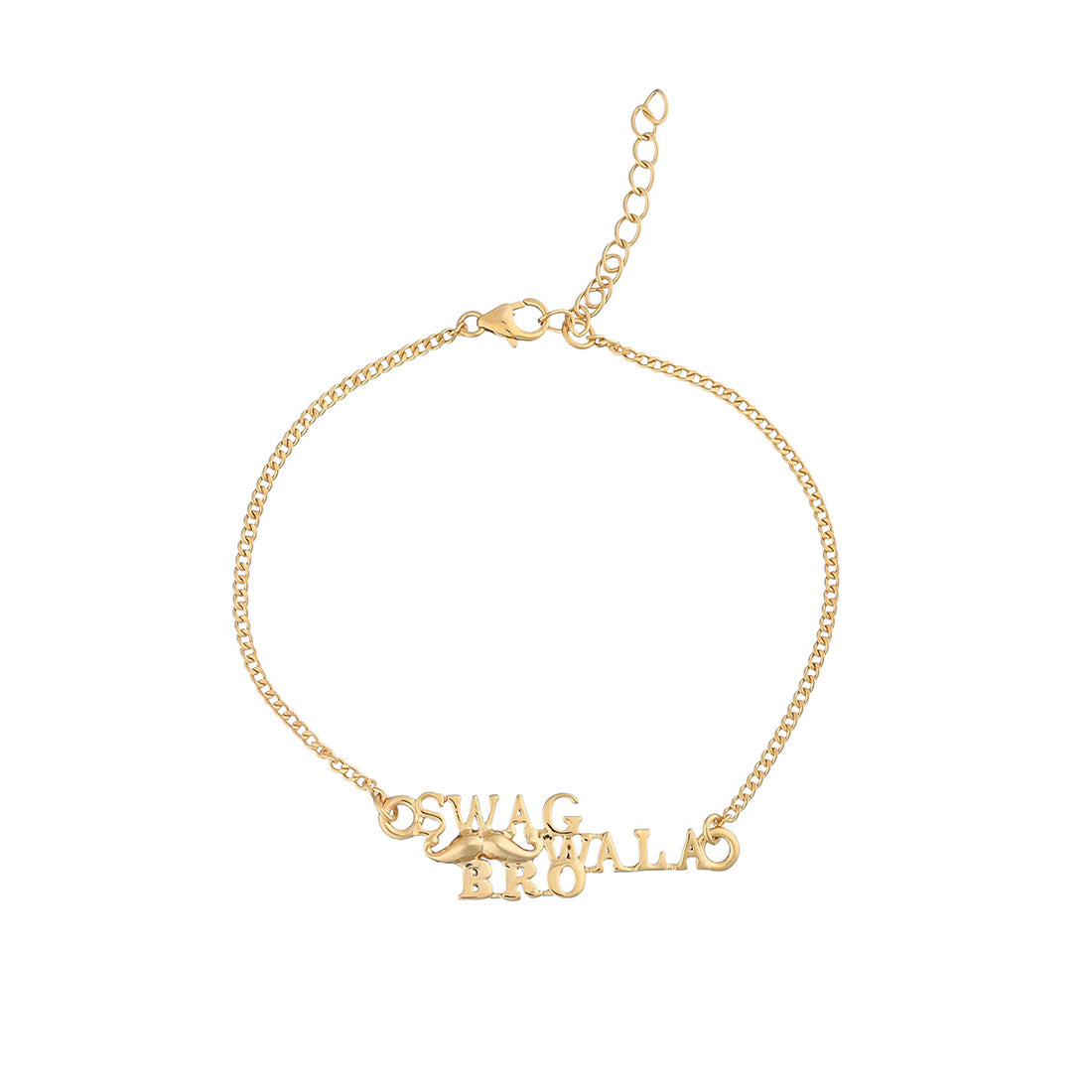 trueBrowns 925 Sterling Silver Gold-Polished Gold Micron Plated Swag Bracelet Rakhi - Distacart