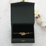 Thumbnail for trueBrowns 925 Sterling Silver Gold-Polished Gold Micron Plated Swag Bracelet Rakhi - Distacart