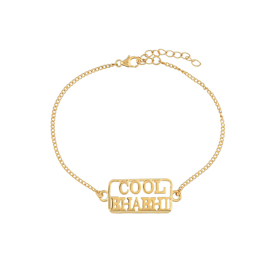 trueBrowns 925 Sterling Silver Gold-Polished Gold Micron Plated Cool Bhabhi Rakhi - Distacart