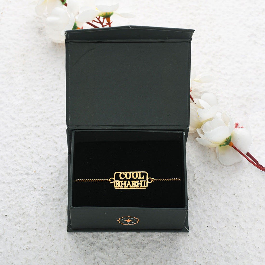 trueBrowns 925 Sterling Silver Gold-Polished Gold Micron Plated Cool Bhabhi Rakhi - Distacart