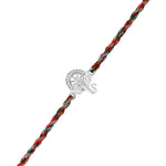 Thumbnail for trueBrowns 925 Sterling Silver Auspicious Ganpati Thread Style Rakhi - Distacart