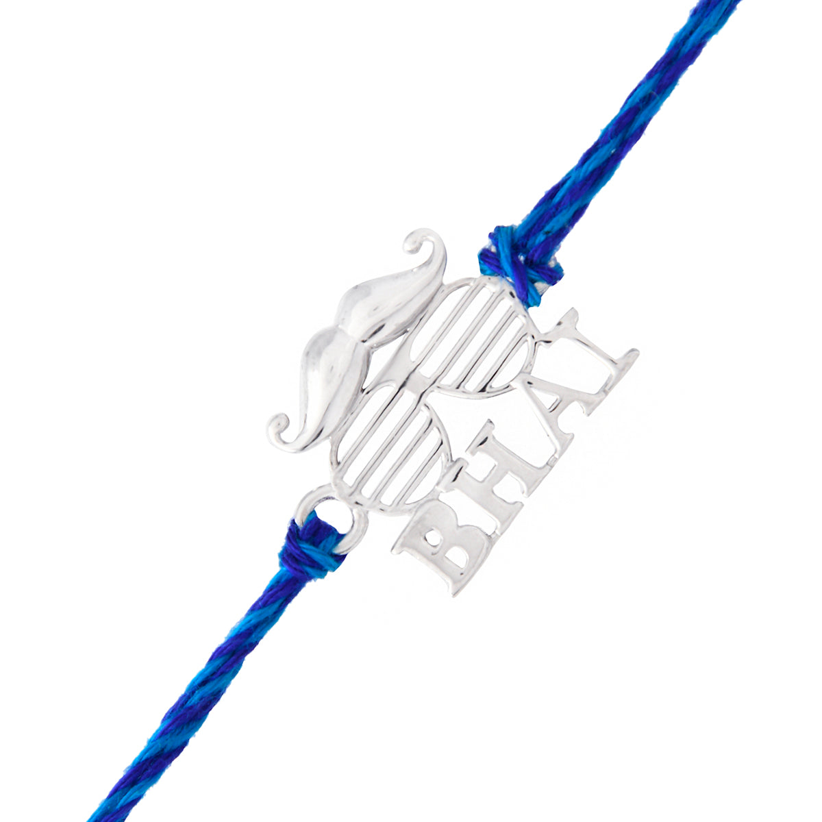 trueBrowns 925 Sterling Silver Precious Bhai Thread Rakhi - Distacart