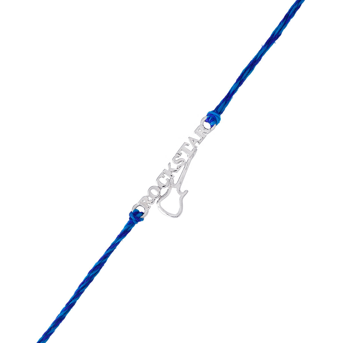 trueBrowns 925 Sterling Silver Precious Rockstar Thread Rakhi - Distacart