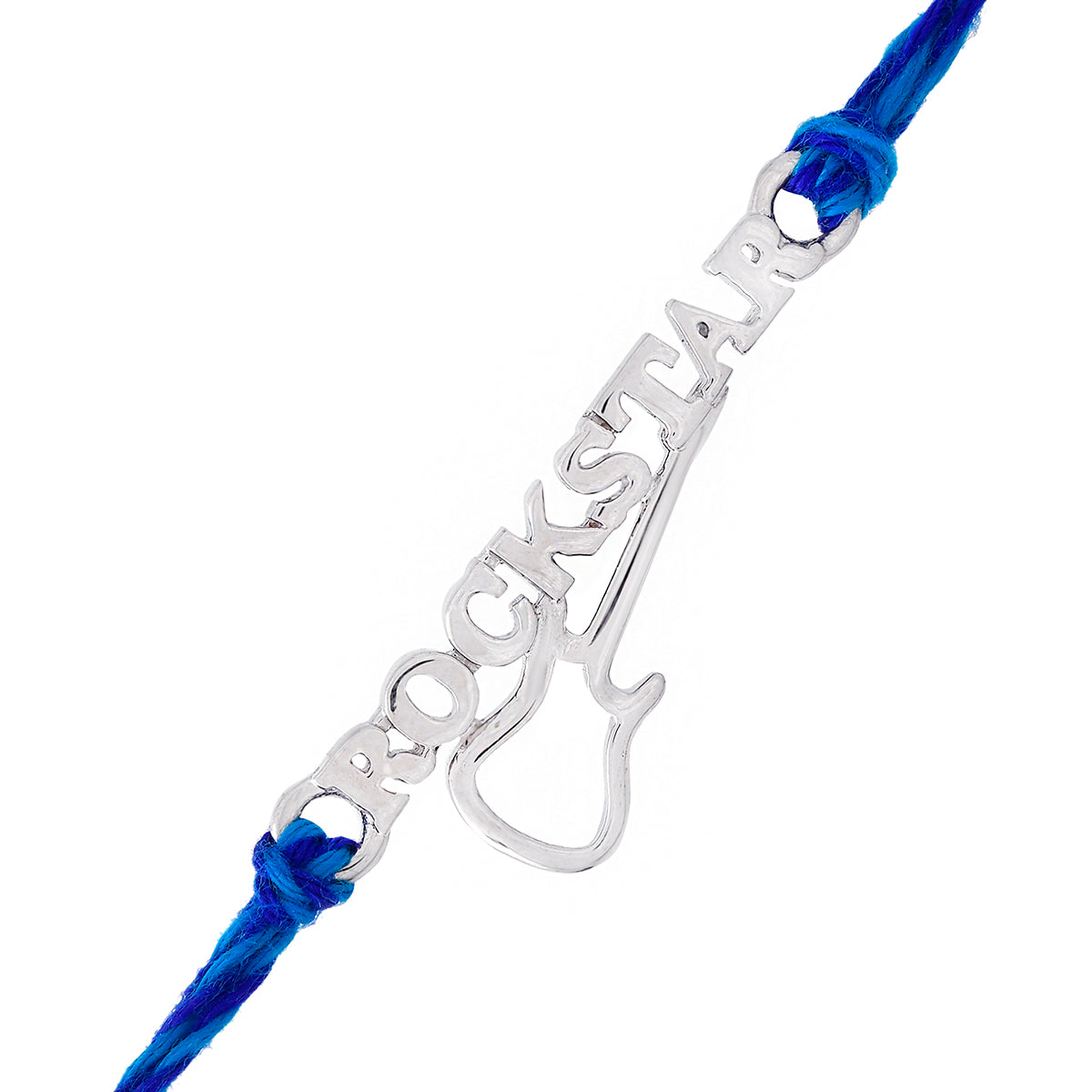 trueBrowns 925 Sterling Silver Precious Rockstar Thread Rakhi - Distacart