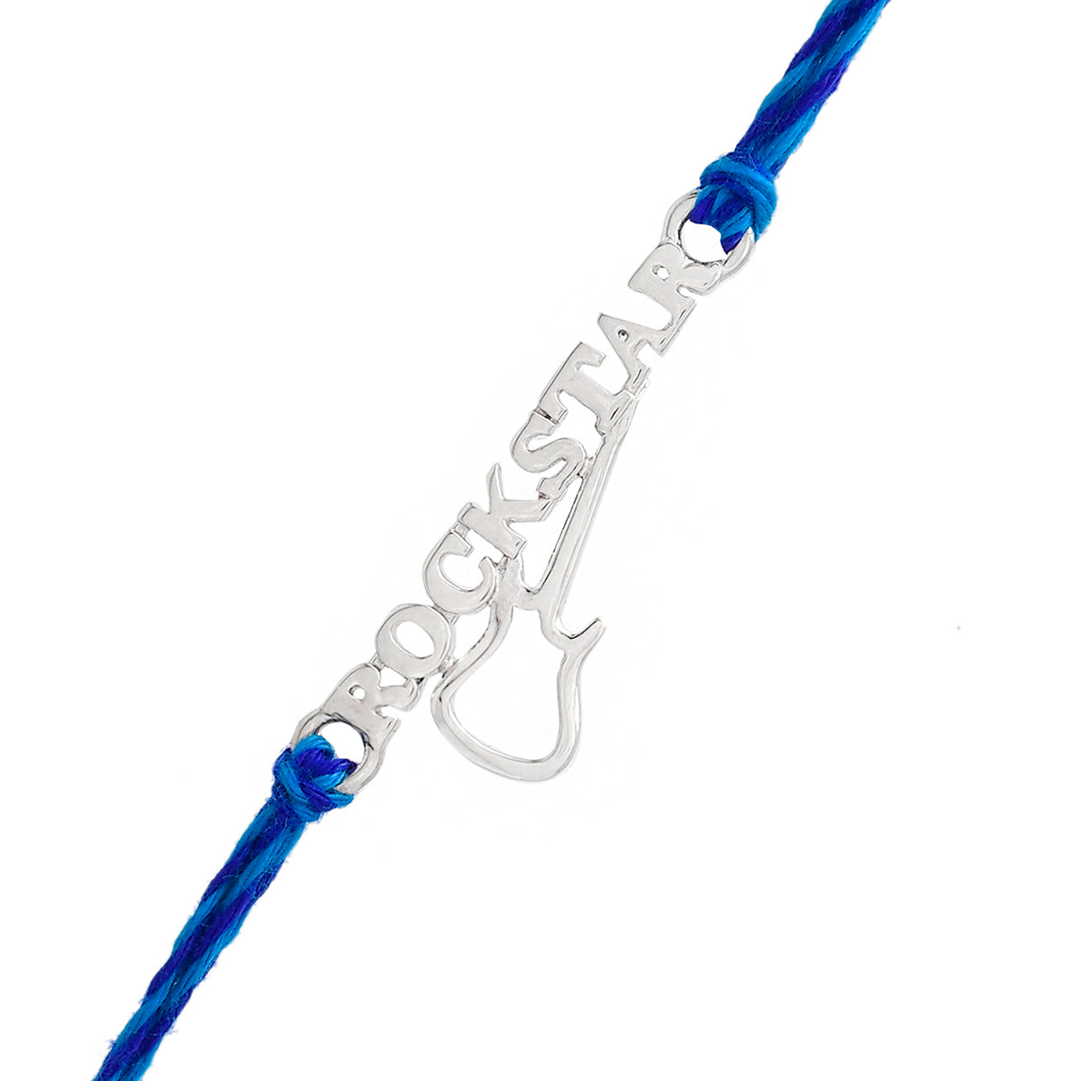 trueBrowns 925 Sterling Silver Precious Rockstar Thread Rakhi - Distacart