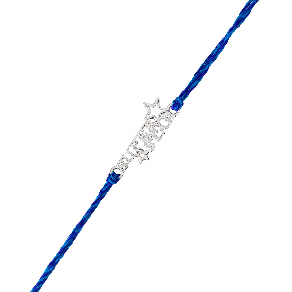 trueBrowns 925 Sterling Silver Precious Superstar Thread Rakhi - Distacart