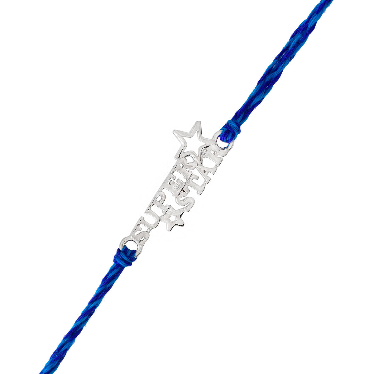 trueBrowns 925 Sterling Silver Precious Superstar Thread Rakhi - Distacart