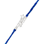 Thumbnail for trueBrowns 925 Sterling Silver Precious Superstar Thread Rakhi - Distacart
