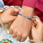 Thumbnail for trueBrowns 925 Sterling Silver Precious Superstar Thread Rakhi - Distacart