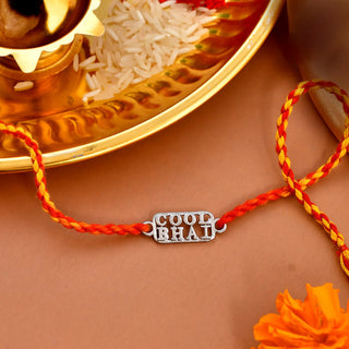 trueBrowns 925 Sterling Silver Precious Cool Bhai Thread Rakhi - Distacart