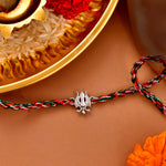 Thumbnail for trueBrowns 925 Sterling Silver Precious Silver Thread Rakhi - Distacart