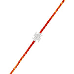 Thumbnail for trueBrowns 925 Sterling Silver Precious Swastik Thread Rakhi - Distacart