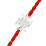 Thumbnail for trueBrowns 925 Sterling Silver Precious Swastik Thread Rakhi - Distacart