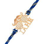 Thumbnail for trueBrowns X Voylla 925 Sterling Silver Gold-Polished Gold Micron Plated Bhai Thread Rakhi