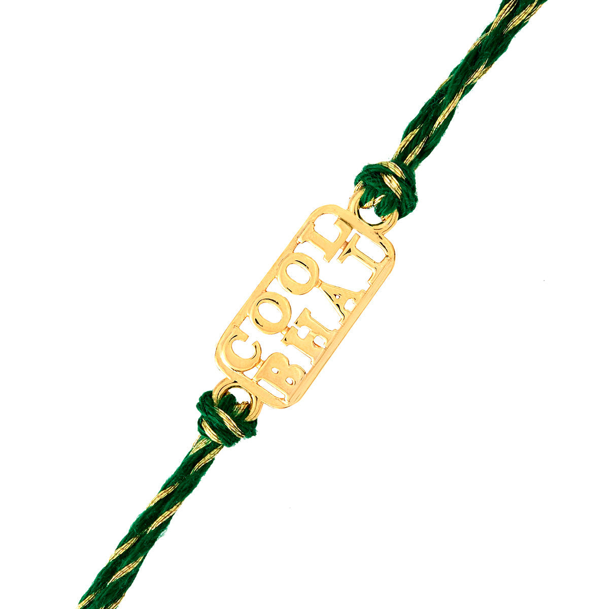 trueBrowns 925 Sterling Silver Gold-Polished Gold Micron Plated Cool Bhai Thread Rakhi - Distacart