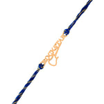 Thumbnail for trueBrowns 925 Sterling Silver Rockstar Gold-Polished Gold Micron Plated Thread Rakhi - Distacart