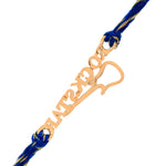 Thumbnail for trueBrowns 925 Sterling Silver Rockstar Gold-Polished Gold Micron Plated Thread Rakhi - Distacart