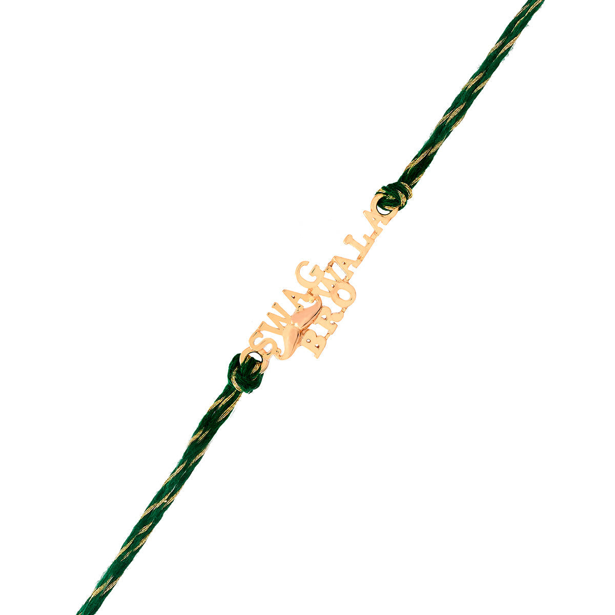 trueBrowns 925 Sterling Silver Gold-Polished Gold Micron Plated Swag Thread Rakhi - Distacart
