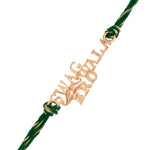 Thumbnail for trueBrowns 925 Sterling Silver Gold-Polished Gold Micron Plated Swag Thread Rakhi - Distacart