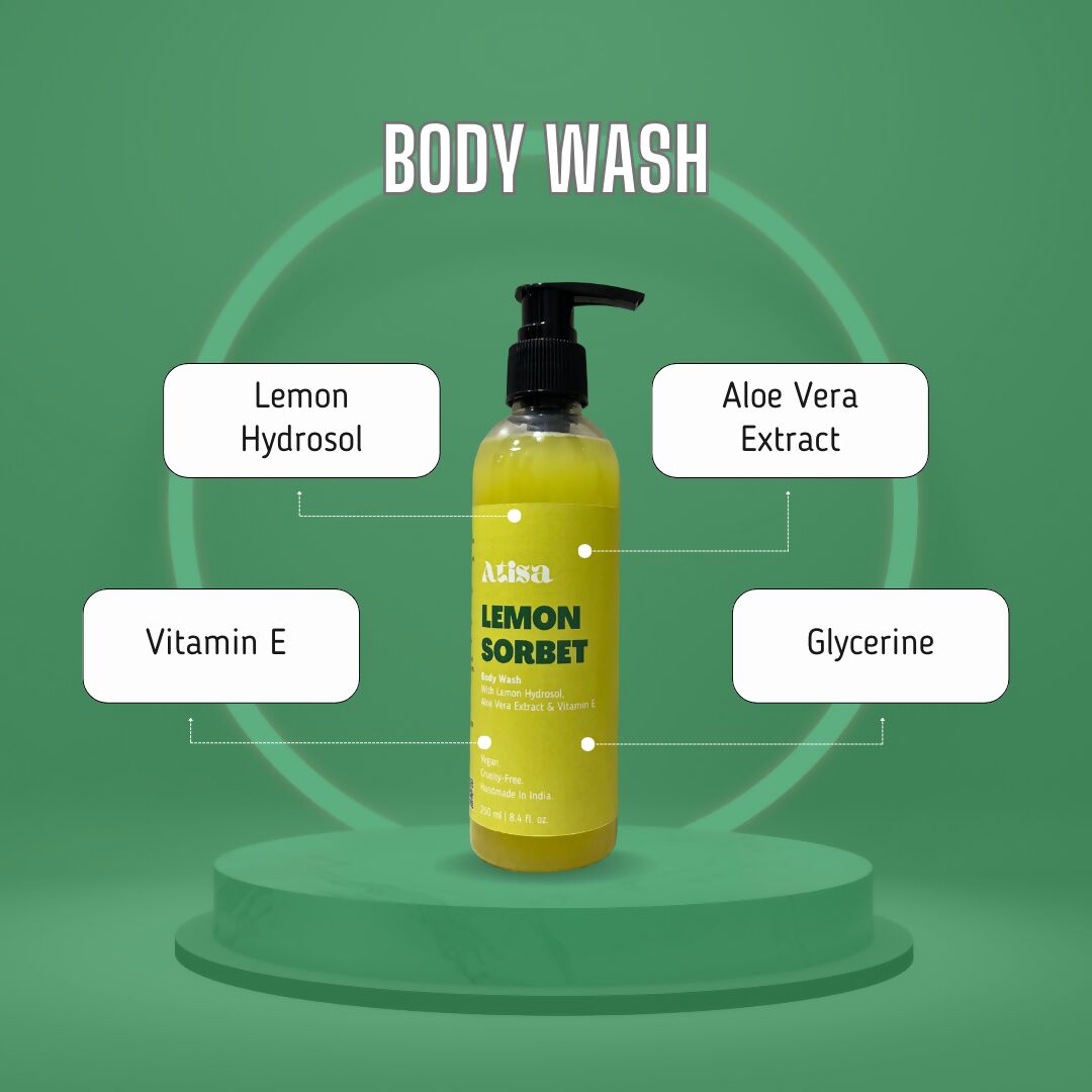 Atisa Lemon Sorbet Body Wash - Distacart