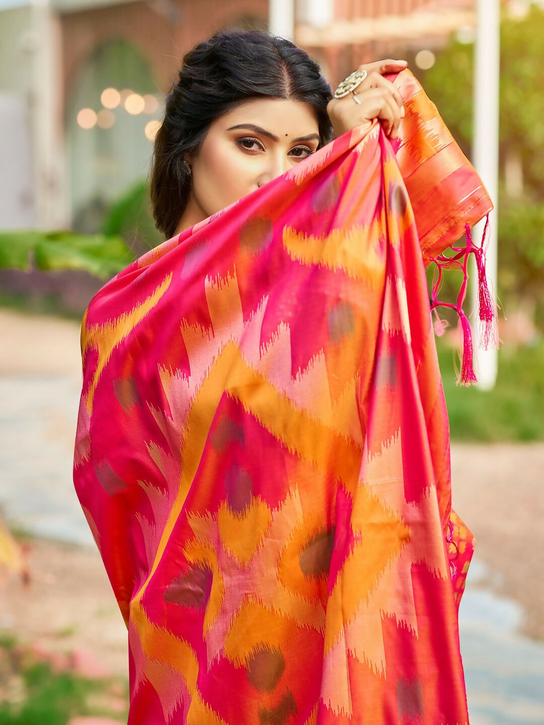 Astita Yellow Soft Silk Saree