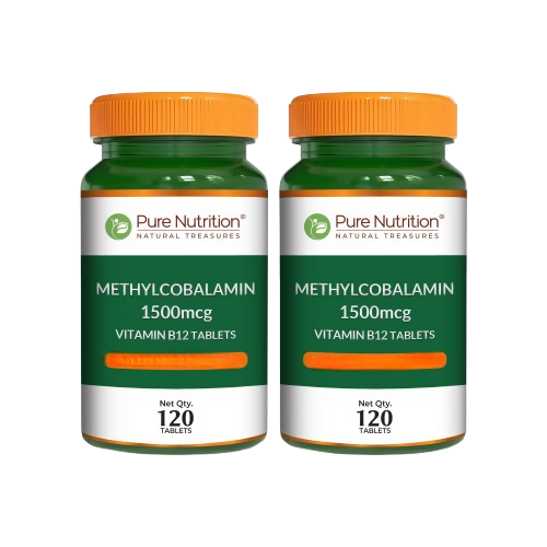 Pure Nutrition Vitamin B12 (1500mcg) - Veg Tablets