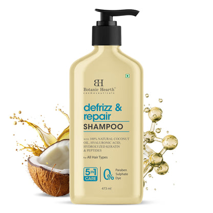Defrizz & Repair Shampoo with Coconut Oil & Peptides - Distacart