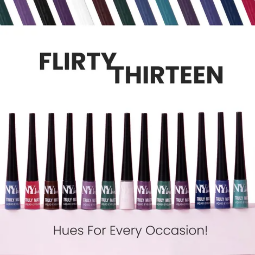 NY Bae Truly Matte Liquid Eyeliner - Brave Blue