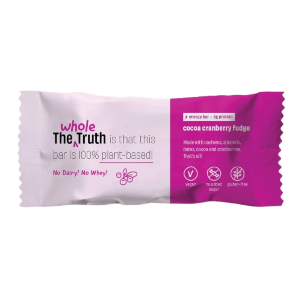 The Whole Truth Energy Bars - Cocoa Cranberry Fudge - Distacart