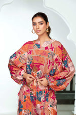 Thumbnail for BulBul Anushree Chanderi Pink Co-Ord Set