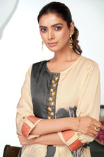 Thumbnail for BulBul Arwa Silk Black Kurta Set