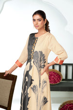 Thumbnail for BulBul Arwa Silk Black Kurta Set