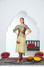 Thumbnail for BulBul Tanya Silk Purple Kurta Set