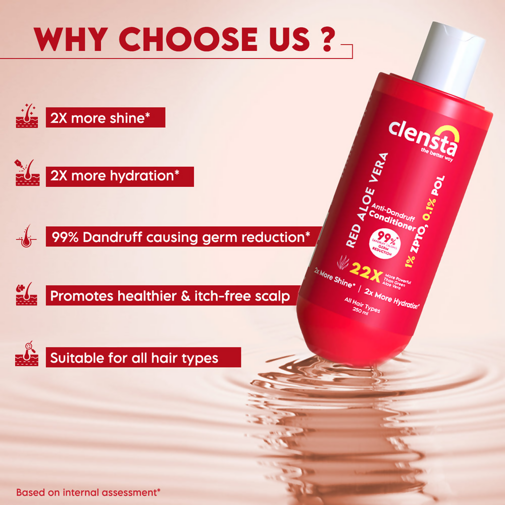 Clensta Red Aloe Vera Anti-Dandruff Conditioner - Distacart