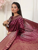 Thumbnail for Astita Lichi Silk Green Saree