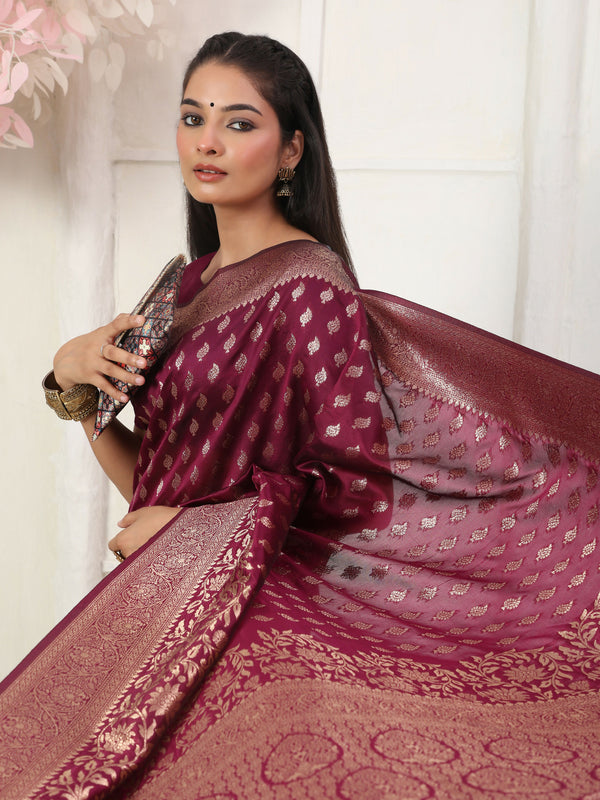 Astita Lichi Silk Green Saree