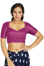 Thumbnail for Aastha Fashion Women's Purple Art Silk Designer Traditional Readymade Blouse - Distacart