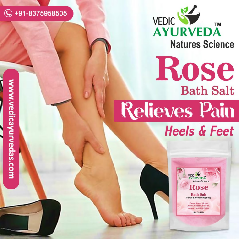 VedicAyurveda Rose Bath Salt - Dista