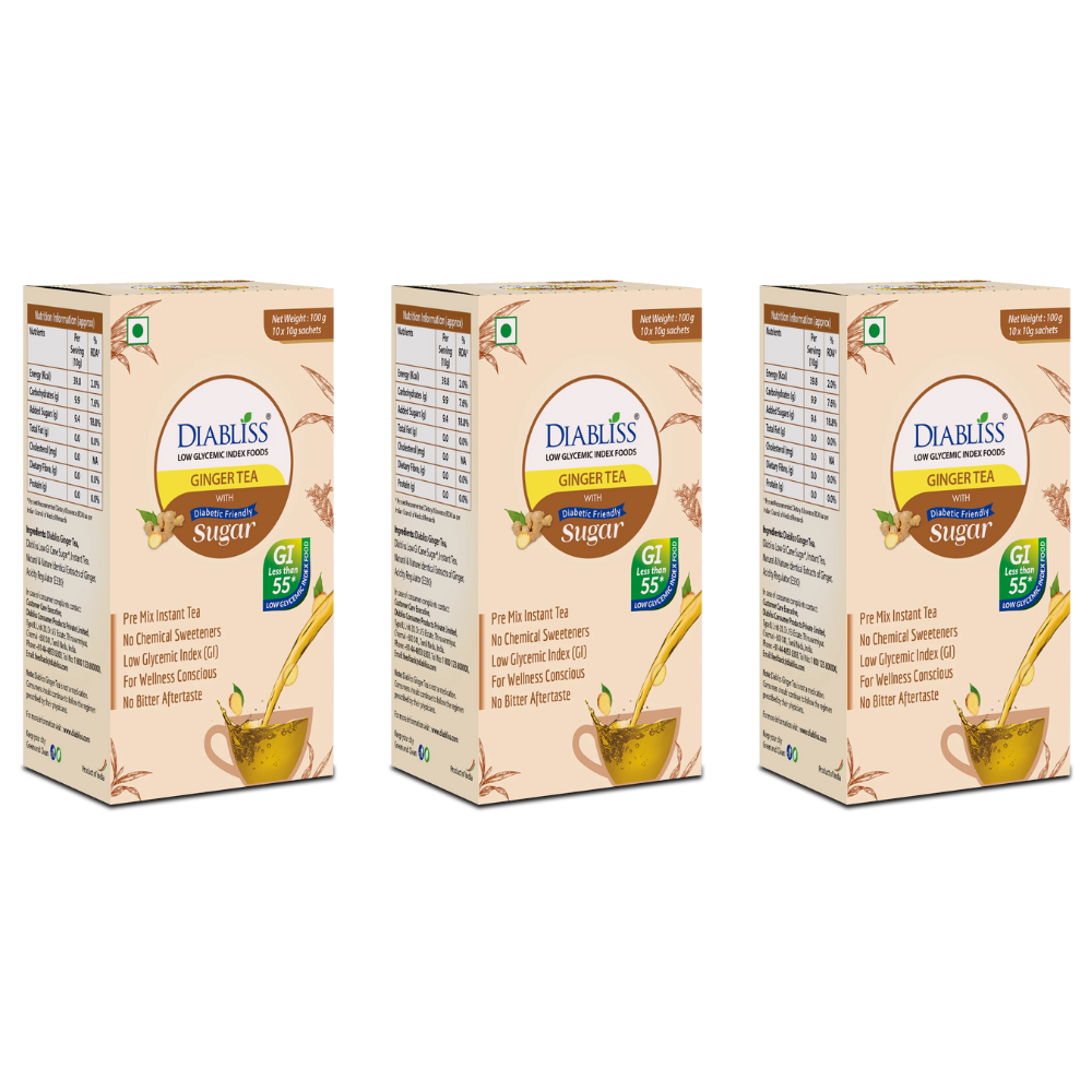 Diabliss Ginger Tea Sachets With Diabetic Friendly Sugar